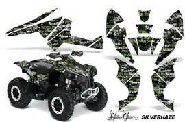 ATV Decal Graphics Kit Quad Wrap For Can-Am Renegade 500 X/R 800X/R 1000 SSSH GREEN BLACK-atv motorcycle utv parts accessories gear helmets jackets gloves pantsAll Terrain Depot