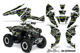 ATV Decal Graphics Kit Quad Wrap For Can-Am Renegade 500 X/R 800X/R 1000 SSSH GREEN BLACK