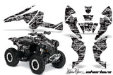 ATV Decal Graphics Kit Quad Wrap For Can-Am Renegade 500 X/R 800X/R 1000 SSSH WHITE BLACK