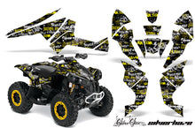 Load image into Gallery viewer, ATV Decal Graphics Kit Quad Wrap For Can-Am Renegade 500 X/R 800X/R 1000 SSSH YELLOW BLACK-atv motorcycle utv parts accessories gear helmets jackets gloves pantsAll Terrain Depot