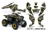 ATV Decal Graphics Kit Quad Wrap For Can-Am Renegade 500 X/R 800X/R 1000 SSSH YELLOW BLACK
