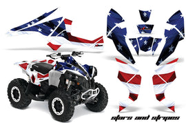 ATV Decal Graphics Kit Quad Wrap For Can-Am Renegade 500 X/R 800X/R 1000 USA FLAG-atv motorcycle utv parts accessories gear helmets jackets gloves pantsAll Terrain Depot