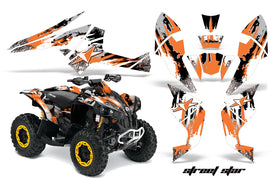 ATV Decal Graphics Kit Quad Wrap For Can-Am Renegade 500 X/R 800X/R 1000 STREET STAR ORANGE-atv motorcycle utv parts accessories gear helmets jackets gloves pantsAll Terrain Depot