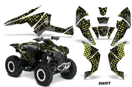 ATV Decal Graphics Kit Quad Wrap For Can-Am Renegade 500 X/R 800X/R 1000 SWIFT MANTA GREEN-atv motorcycle utv parts accessories gear helmets jackets gloves pantsAll Terrain Depot