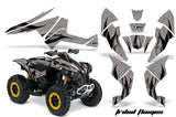ATV Decal Graphics Kit Quad Wrap For Can-Am Renegade 500 X/R 800X/R 1000 TRIBAL BLACK SILVER