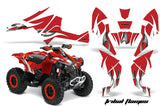 ATV Decal Graphics Kit Quad Wrap For Can-Am Renegade 500 X/R 800X/R 1000 TRIBAL WHITE RED