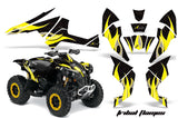 ATV Decal Graphics Kit Quad Wrap For Can-Am Renegade 500 X/R 800X/R 1000 TRIBAL YELLOW BLACK