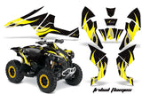 ATV Decal Graphics Kit Quad Wrap For Can-Am Renegade 500 X/R 800X/R 1000 TRIBAL YELLOW BLACK