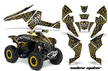 Load image into Gallery viewer, ATV Decal Graphics Kit Quad Wrap For Can-Am Renegade 500 X/R 800X/R 1000 WIDOW YELLOW BLACK-atv motorcycle utv parts accessories gear helmets jackets gloves pantsAll Terrain Depot