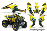 ATV Decal Graphics Kit Quad Wrap For Can-Am Renegade 500 X/R 800X/R 1000 ZOMBIE YELLOW
