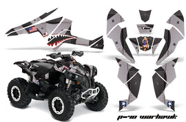 ATV Decal Graphics Kit Quad Wrap For Can-Am Renegade 500 X/R 800X/R 1000 WARHAWK BLACK-atv motorcycle utv parts accessories gear helmets jackets gloves pantsAll Terrain Depot