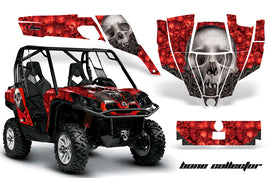 UTV Graphics Kit SXS Decal Sticker Wrap For Can-Am Commander 800 1000 BONES RED-atv motorcycle utv parts accessories gear helmets jackets gloves pantsAll Terrain Depot