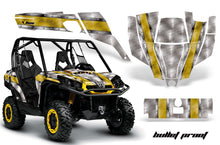 Load image into Gallery viewer, UTV Graphics Kit SXS Decal Sticker Wrap For Can-Am Commander 800 1000 BULLET PROOF YELLOW-atv motorcycle utv parts accessories gear helmets jackets gloves pantsAll Terrain Depot