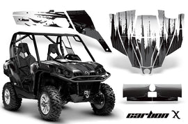 UTV Graphics Kit SXS Decal Sticker Wrap For Can-Am Commander 800 1000 CARBONX BLACK-atv motorcycle utv parts accessories gear helmets jackets gloves pantsAll Terrain Depot