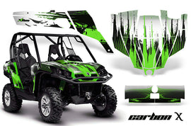 UTV Graphics Kit SXS Decal Sticker Wrap For Can-Am Commander 800 1000 CARBONX LIME-atv motorcycle utv parts accessories gear helmets jackets gloves pantsAll Terrain Depot