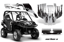 Load image into Gallery viewer, UTV Graphics Kit SXS Decal Sticker Wrap For Can-Am Commander 800 1000 CARBONX SILVER-atv motorcycle utv parts accessories gear helmets jackets gloves pantsAll Terrain Depot