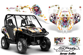 UTV Graphics Kit SXS Decal Sticker Wrap For Can-Am Commander 800 1000 EDHLK WHITE-atv motorcycle utv parts accessories gear helmets jackets gloves pantsAll Terrain Depot