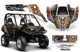 UTV Graphics Kit SXS Decal Sticker Wrap For Can-Am Commander 800 1000 EDHP WHITE-atv motorcycle utv parts accessories gear helmets jackets gloves pantsAll Terrain Depot