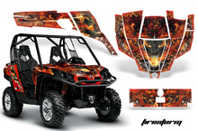 Load image into Gallery viewer, UTV Graphics Kit SXS Decal Sticker Wrap For Can-Am Commander 800 1000 FIRESTORM RED-atv motorcycle utv parts accessories gear helmets jackets gloves pantsAll Terrain Depot