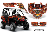 UTV Graphics Kit SXS Decal Sticker Wrap For Can-Am Commander 800 1000 FIRESTORM RED