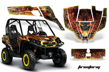 Load image into Gallery viewer, UTV Graphics Kit SXS Decal Sticker Wrap For Can-Am Commander 800 1000 FIRESTORM YELLOW-atv motorcycle utv parts accessories gear helmets jackets gloves pantsAll Terrain Depot