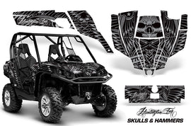 UTV Graphics Kit SXS Decal Sticker Wrap For Can-Am Commander 800 1000 HISH SILVER-atv motorcycle utv parts accessories gear helmets jackets gloves pantsAll Terrain Depot