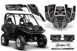 UTV Graphics Kit SXS Decal Sticker Wrap For Can-Am Commander 800 1000 HISH SILVER