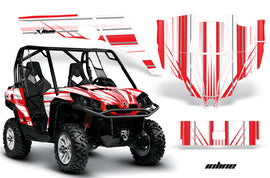UTV Graphics Kit SXS Decal Sticker Wrap For Can-Am Commander 800 1000 INLINE RED WHITE-atv motorcycle utv parts accessories gear helmets jackets gloves pantsAll Terrain Depot