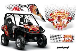 UTV Graphics Kit SXS Decal Sticker Wrap For Can-Am Commander 800 1000 JACKPOT WHITE-atv motorcycle utv parts accessories gear helmets jackets gloves pantsAll Terrain Depot