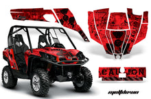 Load image into Gallery viewer, UTV Graphics Kit SXS Decal Sticker Wrap For Can-Am Commander 800 1000 MELTDOWN BLACK RED-atv motorcycle utv parts accessories gear helmets jackets gloves pantsAll Terrain Depot
