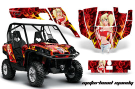 UTV Graphics Kit SXS Decal Sticker Wrap For Can-Am Commander 800 1000 MOTO MANDY RED-atv motorcycle utv parts accessories gear helmets jackets gloves pantsAll Terrain Depot