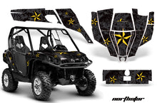 Load image into Gallery viewer, UTV Graphics Kit SXS Decal Sticker Wrap For Can-Am Commander 800 1000 NORTHSTAR YELLOW BLACK-atv motorcycle utv parts accessories gear helmets jackets gloves pantsAll Terrain Depot