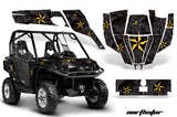 UTV Graphics Kit SXS Decal Sticker Wrap For Can-Am Commander 800 1000 NORTHSTAR YELLOW BLACK