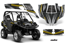 Load image into Gallery viewer, UTV Graphics Kit SXS Decal Sticker Wrap For Can-Am Commander 800 1000 NUKE YELLOW BLACK-atv motorcycle utv parts accessories gear helmets jackets gloves pantsAll Terrain Depot