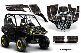 UTV Graphics Kit SXS Decal Sticker Wrap For Can-Am Commander 800 1000 REAPER BLACK-atv motorcycle utv parts accessories gear helmets jackets gloves pantsAll Terrain Depot