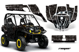 UTV Graphics Kit SXS Decal Sticker Wrap For Can-Am Commander 800 1000 REAPER BLACK