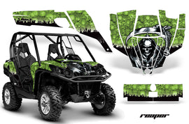 UTV Graphics Kit SXS Decal Sticker Wrap For Can-Am Commander 800 1000 REAPER GREEN-atv motorcycle utv parts accessories gear helmets jackets gloves pantsAll Terrain Depot