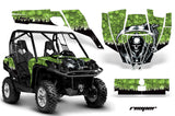 UTV Graphics Kit SXS Decal Sticker Wrap For Can-Am Commander 800 1000 REAPER GREEN