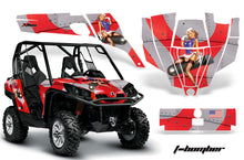 Load image into Gallery viewer, UTV Graphics Kit SXS Decal Sticker Wrap For Can-Am Commander 800 1000 TBOMBER RED-atv motorcycle utv parts accessories gear helmets jackets gloves pantsAll Terrain Depot