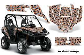 UTV Graphics Kit SXS Decal Sticker Wrap For Can-Am Commander 800 1000 URBAN CAMO ORANGE-atv motorcycle utv parts accessories gear helmets jackets gloves pantsAll Terrain Depot