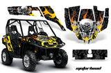 UTV Graphics Kit SXS Decal Sticker Wrap For Can-Am Commander 800 1000 MOTORHEAD BLACK