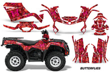 Load image into Gallery viewer, ATV Graphics Kit Decal Sticker Wrap For Can-Am Outlander 400 2009-2014 BUTTERFLEIS PINK RED-atv motorcycle utv parts accessories gear helmets jackets gloves pantsAll Terrain Depot