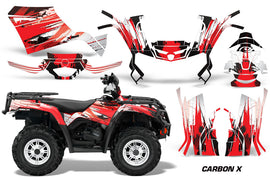 ATV Graphics Kit Decal Sticker Wrap For Can-Am Outlander 400 2009-2014 CARBONX RED-atv motorcycle utv parts accessories gear helmets jackets gloves pantsAll Terrain Depot