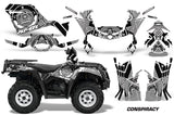 ATV Graphics Kit Decal Sticker Wrap For Can-Am Outlander 400 2009-2014 CONSPIRACY WHITE