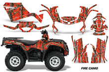 Load image into Gallery viewer, ATV Graphics Kit Decal Sticker Wrap For Can-Am Outlander 400 2009-2014 FIRE CAMO-atv motorcycle utv parts accessories gear helmets jackets gloves pantsAll Terrain Depot