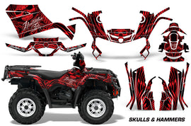 ATV Graphics Kit Decal Sticker Wrap For Can-Am Outlander 400 2009-2014 HISH RED-atv motorcycle utv parts accessories gear helmets jackets gloves pantsAll Terrain Depot