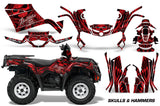 ATV Graphics Kit Decal Sticker Wrap For Can-Am Outlander 400 2009-2014 HISH RED