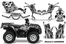 Load image into Gallery viewer, ATV Graphics Kit Decal Sticker Wrap For Can-Am Outlander 400 2009-2014 HISH WHITE-atv motorcycle utv parts accessories gear helmets jackets gloves pantsAll Terrain Depot