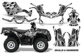 ATV Graphics Kit Decal Sticker Wrap For Can-Am Outlander 400 2009-2014 HISH WHITE-atv motorcycle utv parts accessories gear helmets jackets gloves pantsAll Terrain Depot