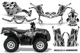 ATV Graphics Kit Decal Sticker Wrap For Can-Am Outlander 400 2009-2014 HISH WHITE
